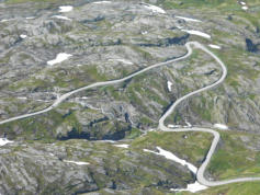 Route d'accs au mont Dalsnibba