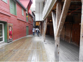 Bergen : passage dans le quartier hansatique